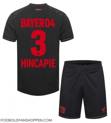 Bayer Leverkusen Piero Hincapie #3 Hjemmebanetrøje Børn 2023-24 Kortærmet (+ Korte bukser)